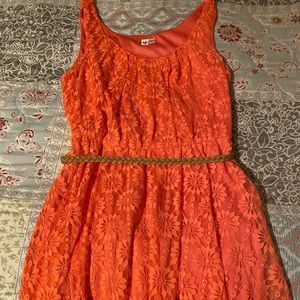 Coral color dress